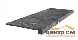 Керамогранит COLISEUM GRES УФФИЦИ БЛЭК ступень фронт. 33x90