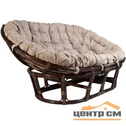 Диван Мамасан 23/02 темно-коричневый+ коричневая подушка