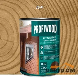 Антисептик EMPILS PROFIWOOD тонирующий "2 в 1" алкидный дуб 2,1 кг (2,5л)