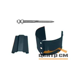 ST Кронштейн трубы на кирпич, 125/90мм RAL 7024