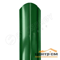 Штакетник металлический STYNERGY полукруглый фигурный 0.4 мм, PE RAL 6002 (зелёная листва), ширина 118мм, длина 1.5 м.п.