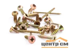Саморез универсальный 3,0х12 желтый цинк (уп 40шт) SteelRex