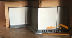 Плинтус L-образный алюминиевый APL 80х15 серебро матовое 80*15*3000