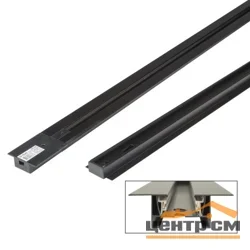 Шинопровод осветительный тип R, однофазный, черный, 1м, UBX-Q123 RS2 BLACK 100 SET01