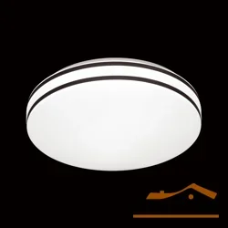Светильник 3055/DL PALE SN 016 пластик/белый/черный LED 48Вт 4000К D390 IP43 LOBIO*