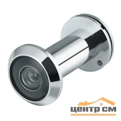 Глазок дверной Punto (Пунто) DVP1/NEW, 16/140/35x60 (оптика пластик) CP Хром(35153)