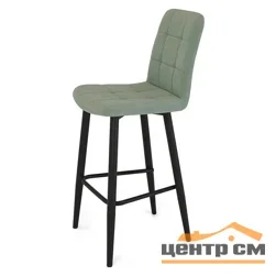 Стул барный Абсент NEW (ткань Т178-зефирно-мятный) + ножки 1Bh700 (черный)