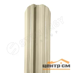 Штакетник металлический STYNERGY М-образный фигурный 0.45 мм, PE RAL 1015 (светлая слоновая кость), ширина 108мм, длина 1 м.п.