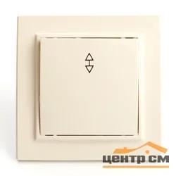 Переключатель одноклавишный СП STEKKER Эрна слоновая кость (PSW10-9005-02)
