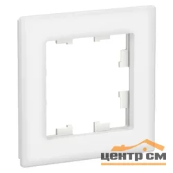 Рамка одноместная AtlasDesign Nature стекло бел. Systeme Electric ATN320101