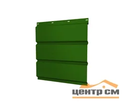 Софит металлический перфорация по центру RAL 6002 (зелёная листва), 0.45мм Grandline, 0.365*3м