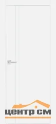 Дверь PROFILO PORTE ПХ-20 глухая, белый матовый (AL кромка хром с 4-х сторон) 80