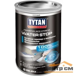 Герметик битумный кровельный черный TYTAN Professional WATER STOP 1,8кг