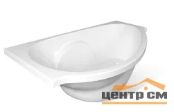 Ванна мраморная Эстет "Грация" 170*94 с фронтальным экраном, с ножками