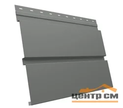 М/сайдинг Квадро брус (GL) Полиэстер RAL7005 (серая мышь) толщина 0,45мм, размер 0,34*2 м.п. (в пленке)