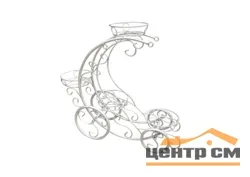 Цветочница Кабриолет мини (на 4 горшка), белая