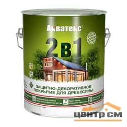 Основа алкидная Акватекс 2 в 1 - венге 2,7л УФ-защита, влажн. древесина 40%
