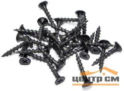 Саморезы пот/г гипс-дерево (крупная резьба) 3,5х41 оксид (уп 25шт) SteelRex