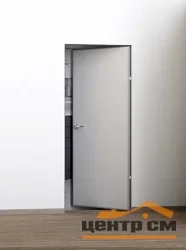 Дверь PROFILO PORTE ПХ-0 Инвизибл под покраску АЛ кромка хром с 4-х ст./врезка под 2 петли и замок 700*2100
