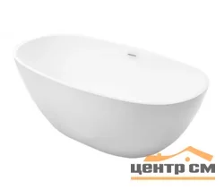 Ванна акриловая отдельностоящая GROSSMAN Classic (170x87x58) GR-2503M, цвет белый матовый
