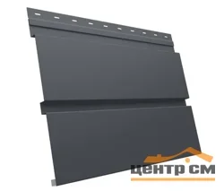 М/сайдинг Квадро брус (GL) Драп RAL7024 (мокрый асфальт) толщина 0,45мм, размер 0,34*0.87 м.п. (в пленке)