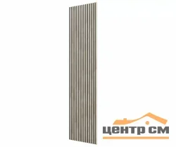 Панель CoSca decor черный войлок, 1200х600х19мм, рейки МДФ ясень кристалл