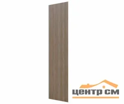 Панель CoSca decor черный войлок, 1200х600х19мм, рейки МДФ ясень тирамесу