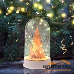 Фигурка новогодняя светодиодная Рождество 10 LED, ЭРА EGNDS-04