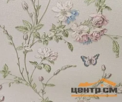 Обои BelVinil арт.10-1047-21 виниловые горячего тиснения на флизелиновой основе 1,06*10м Бабочки декор (эксклюзив)