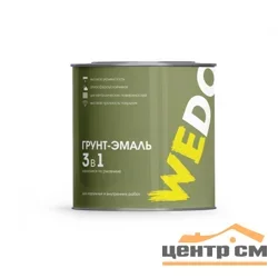 Грунт-эмаль по ржавчине 3 в 1 черная 20 кг WEDO