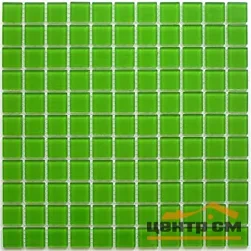 Мозайка Bonaparte Зелёное стекло / Green glass стеклянная 300*300 (размер чипа 25*25)