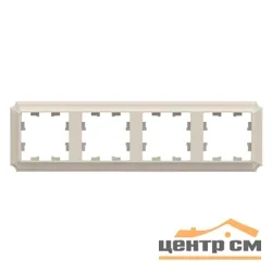 Рамка четырехместная AtlasDesign Antique универс. бежевый SE ATN100204