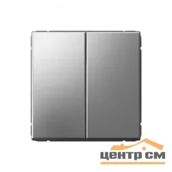 Механизм переключателя двухклавишный СП ArtGallery (сх. 6/2) 10AX сталь SE GAL000965