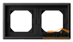 Рамка двухместная ArtGallery IP44 карбон SE GAL441002