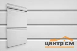 Сайдинг виниловый GL Double-брус белый 0,291х3м S=0,546м2