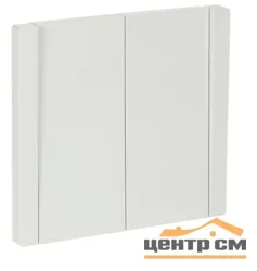 Выключатель двухклавишный СП FORTE&PIANO 10А FP205 бел. IEK FP-V20-0-10-1-K01