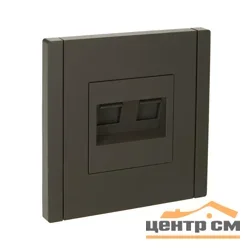 Розетка 2-м RJ11+RJ45 кат.5E FORTE&PIANO FP335 сер. IEK FP-KT20-O-1-K03