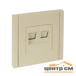 Розетка 2-м RJ11+RJ45 кат.5E FORTE&PIANO FP435 ваниль IEK FP-KT20-O-1-K10