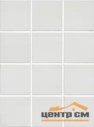 Керамогранит KERAMA MARAZZI Агуста белый натуральный 30х40 из 12 частей 9,8x9,8x0,7 арт.1332 (в уп.0.922 м² )