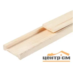 Накладка с рейкой/вкладышем 20*78*3000 мм (сорт А)