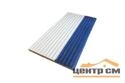 Плитка TOP GRES рельефная для ступени бассейна противоскользящая 244х119x9 сине-белая
