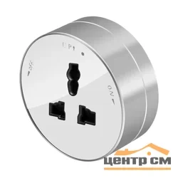Розетка MultiTrack 13А 250В универсальная круглая белый SE MTK13002W