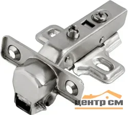 Петля мини мебельная полунакладная с доводчиком STAHIBURO D26 Clip-On, 2шт хром