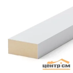 Рейка интерьерная на основе МДФ STELLA Модель 12 Стандарт Белый 27*12*2800