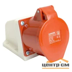 Розетка стационарная STEKKER ST-125 32А 380В 3P+PE+N IP44, RST32-125-44