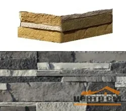 Камень облицовочный White Hills Зендлэнд угловой, арт.242-85 (в уп. углы разных размеров 7х16,5х10; 7х26,5х10)