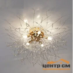 Люстра NOVELLA H 9XG9 R-500X1500-CHROME/CRYSTAL-220-IP20