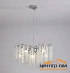 Люстра ROXANA 65 E14х8 R-600x1200-CHROME/CRYSTAL-220-IP20