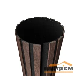 Панель акустическая гибкая ARTIVA flex №1, черный войлок, 1200х600х9мм, рейки МДФ 25х6мм, дуб окленд