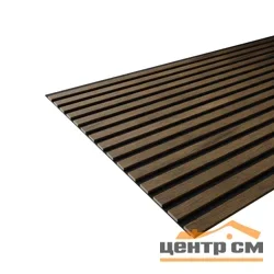 Панель акустическая гибкая ARTIVA flex №1, черный войлок, 2750х600х9мм, рейки МДФ 25х6мм, дуб муссон
